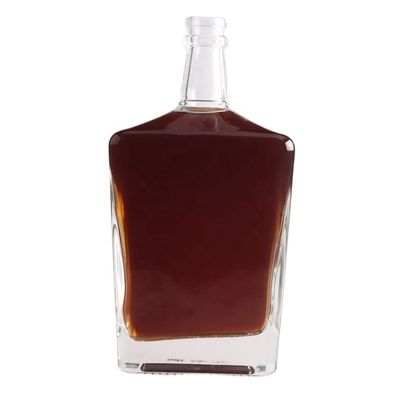 Materiale del corpo in vetro Bottiglia di vetro di vino per il design unico di imballaggio di liquori personalizzato