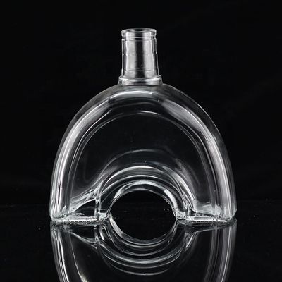 Bottiglia di vetro industriale da 700 ml per l'industria delle bevande a forma di pollice