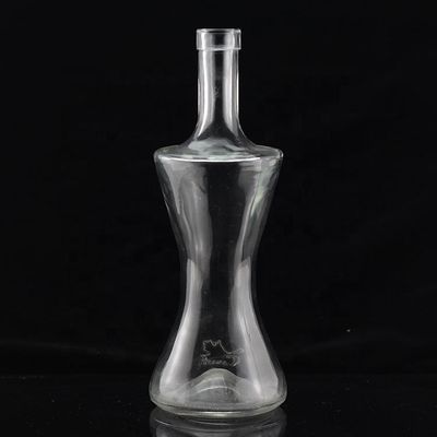 Bottiglia di vetro industriale da 700 ml per l'industria delle bevande a forma di pollice
