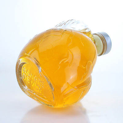 Bottiglia di liquore in vetro a forma di cuore trasparente o personalizzata per bevande whisky vodka brandy
