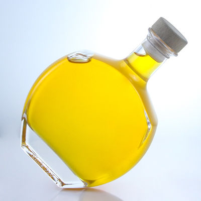 Logo personalizzato Colletto di vetro Bottiglia di liquori per whisky Vodka Tequila Gin Rum fornito