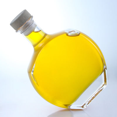 Logo personalizzato Colletto di vetro Bottiglia di liquori per whisky Vodka Tequila Gin Rum fornito