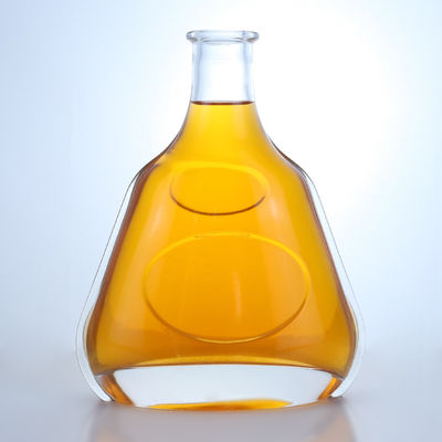 Bottiglia di vetro di 700 ml chiara o personalizzata per gin rum champagne brandy whisky liquore