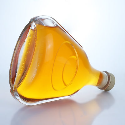 Bottiglia di vetro di 700 ml chiara o personalizzata per gin rum champagne brandy whisky liquore