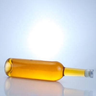 Bottiglia di vetro con logo personalizzato per 750 ml Collo lungo Chiaro Flint Gin Rum Champagne Liquor