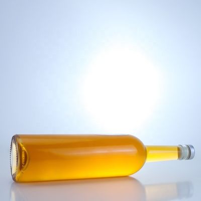 Bottiglia di vetro con logo personalizzato per 750 ml Collo lungo Chiaro Flint Gin Rum Champagne Liquor