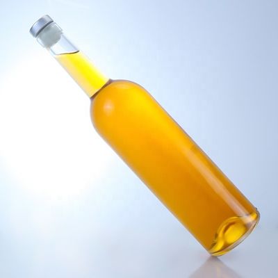 Bottiglia di vetro con logo personalizzato per 750 ml Collo lungo Chiaro Flint Gin Rum Champagne Liquor