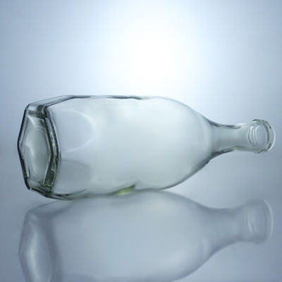 Brandy Whiskey Gin Rum Bottiglia di vetro con tappo a vite di sigillamento delle bevande industriali tipo sughero