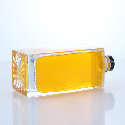 Whisky Vodka Tequila Gin Rum Bottiglia di vetro di piccola capacità con logo e sughero