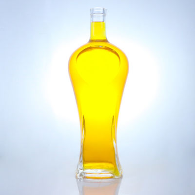 Bottiglia di vetro a forma di tappo di sughero trasparente o personalizzata per whisky, vodka, tequila, gin e rum