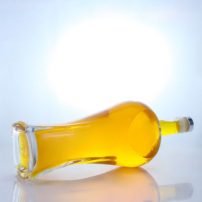 Bottiglia di vetro a forma di tappo di sughero trasparente o personalizzata per whisky, vodka, tequila, gin e rum