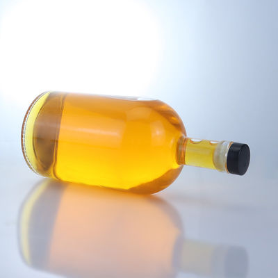 Logo personalizzato Bottiglia in vetro con tappo a vite di grande capacità per whisky vodka tequila gin rum