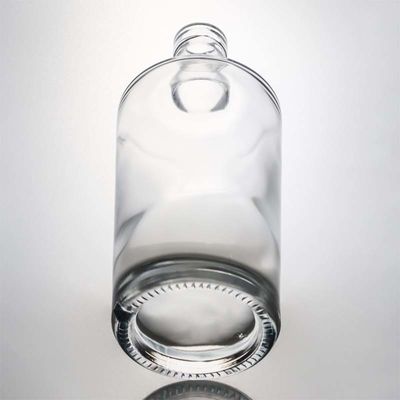 Chiara Custom Logo 750ml Extra Flint Quadratura bottiglia di vetro per liquori Gin Vodka Whiskey