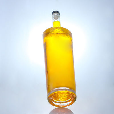 Bottiglia in vetro da 750 ml per rum, vodka, whisky, tequila, gin e materiale super-frittato