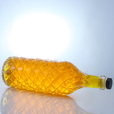 Collare di vetro Super Flint Rum in rilievo Vodka Whisky Tequila Gin Bottiglia con sughero