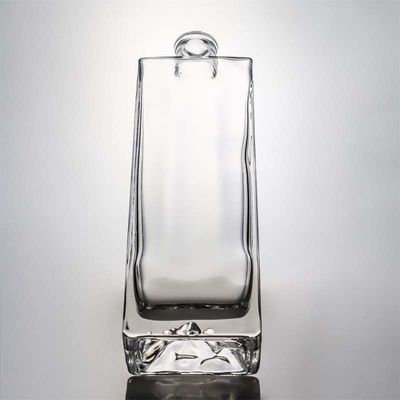 Super Flint Glass Custom Mountain Base 750 ml Whisky Rum Glass Liquor Bottle per Vodka Gin