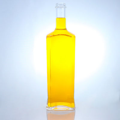 Flascia di vetro di materiale per colletto trasparente o personalizzato per rum vodka whisky tequila gin