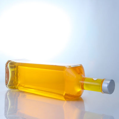 Flascia di vetro di materiale per colletto trasparente o personalizzato per rum vodka whisky tequila gin