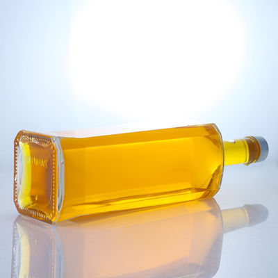 Flascia di vetro di materiale per colletto trasparente o personalizzato per rum vodka whisky tequila gin