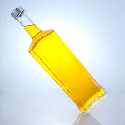 Flascia di vetro di materiale per colletto trasparente o personalizzato per rum vodka whisky tequila gin
