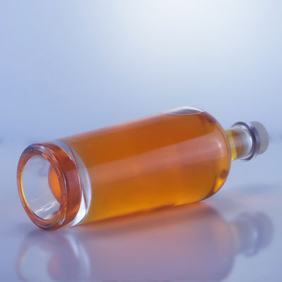 Bottiglia di liquore in vetro da 750 ml con tappo di sughero e tappo personalizzato