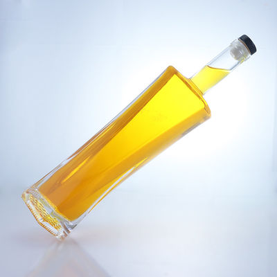 750 ml bottiglia di vetro esagonale con tenuta di sughero di materiale super-frittato per liquori