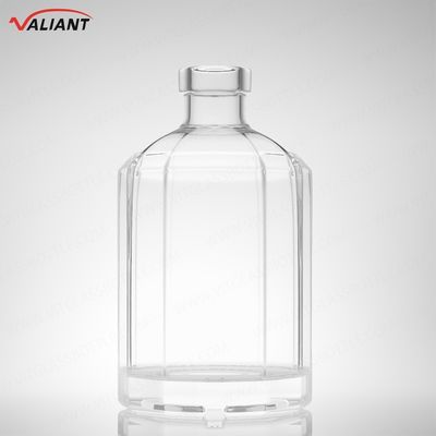 Rum Vodka Whisky Tequila Gin Bottiglia 250ml Super Flint Glass con sughero e forma personalizzata