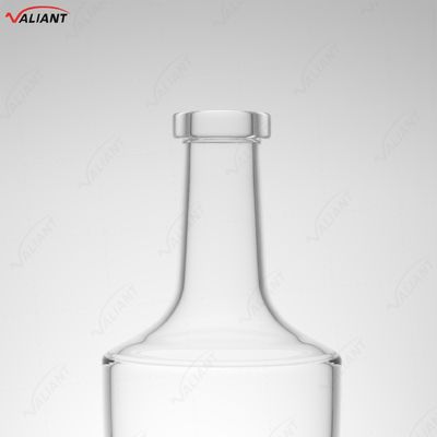 Whiskey Vodka Tequila Brandy Gin Rum Bottiglia di vetro con sughero 750 ml Forma personalizzata