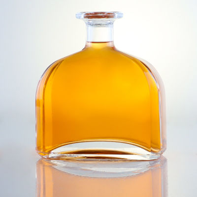 Bottiglia di vetro con logo personalizzato per brandy gin rum whisky design unico e Super Flint