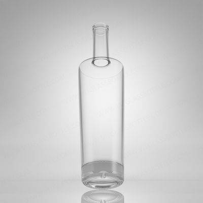 Bottiglia di vetro con logo personalizzato per rum vodka whisky tequila gin 750ml Super Flint Glass
