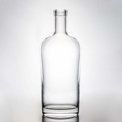 Bottiglia di vetro di 700 ml chiara o personalizzata per liquori rum vodka whisky tequila e gin