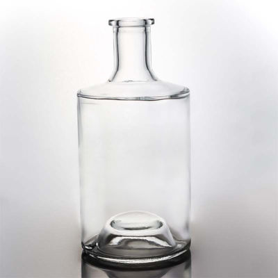 Vetro Super Frittano Logo personalizzato 750ml 700ml rum di stile popolare vodka whisky tequila bottiglia di gin in vetro con sughero