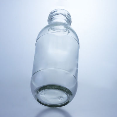 300 ml Bottiglia rotonda di latte in vetro con coperchio Soluzione di conservazione liquori Manipolazione della superficie deccale