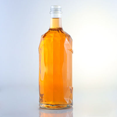 Super Flint Glass Design Personalizzato Rum Vodka Whisky Tequila Gin Bottiglia Con Capo