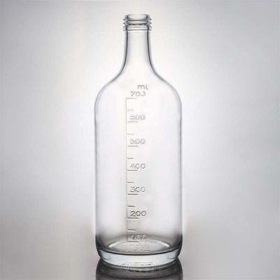 Rum Vodka Whisky Tequila Gin Bottiglia di vetro con tappo di sughero 500 ml Materiale Super Flint