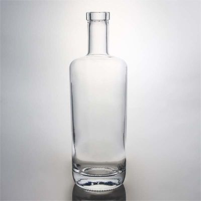 Rum Vodka Whisky Tequila Gin Bottiglia di vetro con tappo di sughero 500 ml Materiale Super Flint