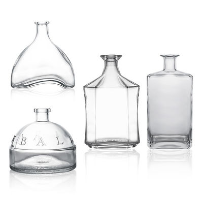 500 ml 700 ml 750 ml Bottiglia di liquore a pietra chiara con tappo e tappo di sughero personalizzato