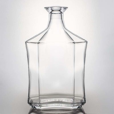 500 ml 700 ml 750 ml Bottiglia di liquore a pietra chiara con tappo e tappo di sughero personalizzato