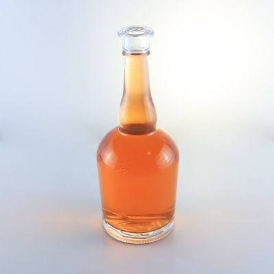 Tequila Rum Champagne Brandy Whisky Bottiglia in vetro con collo lungo e superficie deccale