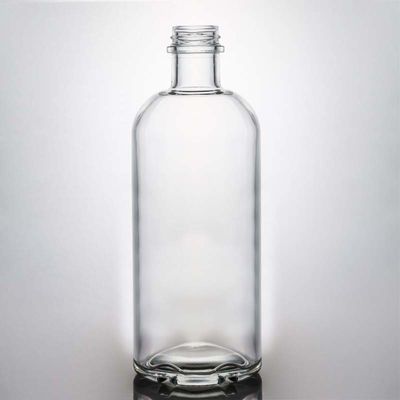 Materiale di vetro Capacità e forma personalizzabili Rum Vodka Whisky Tequila Bottiglia di gin con coperchio