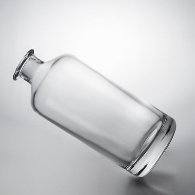 Collare di vetro all'ingrosso Gin rum Champagne Whisky Brandy bottiglia con sughero