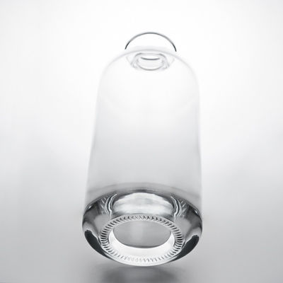 Collare di vetro all'ingrosso Gin rum Champagne Whisky Brandy bottiglia con sughero