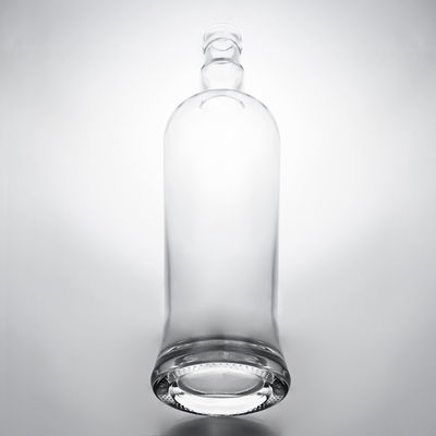 Tipo di tenuta unica di sughero 750 ml bottiglia di vetro di alto pietra per gin rum champagne brandy whisky