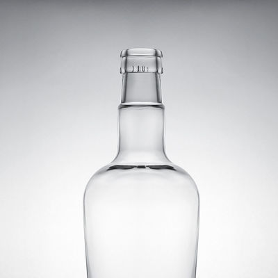 Tipo di tenuta unica di sughero 750 ml bottiglia di vetro di alto pietra per gin rum champagne brandy whisky