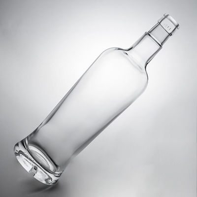 Tipo di tenuta unica di sughero 750 ml bottiglia di vetro di alto pietra per gin rum champagne brandy whisky