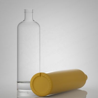 Materiale del corpo Vetro 750 ml Super Flint Rum Vodka Whisky Tequila Gin Bottiglia con sughero