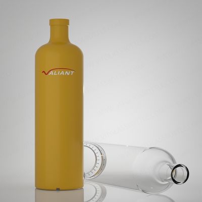 Materiale del corpo Vetro 750 ml Super Flint Rum Vodka Whisky Tequila Gin Bottiglia con sughero