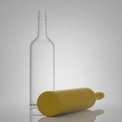 Super Flint Rum Vodka Whisky Tequila Gin Bottiglia di vetro con tappo 750ml 620g Alcolici industriali