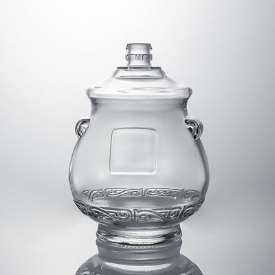 Bottone di vetro a vite per liquori industriali per whisky vodka rum