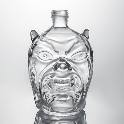 Bottone di vetro a vite per liquori industriali per whisky vodka rum